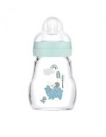 MAM Biberon Verre 170 ml - Biberon en verre BLEU
