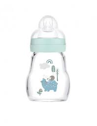 MAM Biberon Verre 170 ml - Biberon en verre BLEU