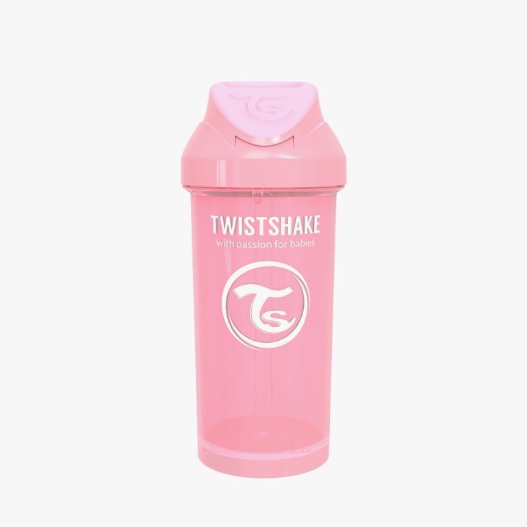 Twistshake Gourde Straw Cup Pastel Pink 360 ml