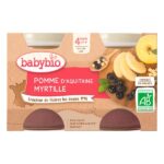 Petits pots pomme myrtille 4 mois 2 x 130g