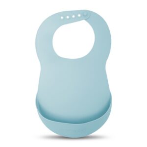 SUAVINEX Bavoir en silicone BLEU