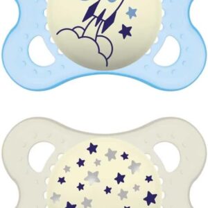 MAM Original Night  Lot de 2 tétines lumineuses, 2-6 mois,