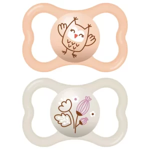 MAM Mini Air 6+ mois, lot de 2 sucettes HIBOU