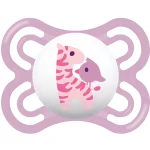 MAM Sucette Perfect silicone, 0-6 mois, girafe/escargot