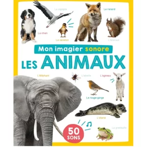 Mon imagier sonore, les animaux: 50 sons
