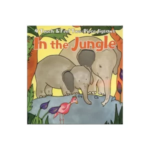 4 Touch and Feel Two Piece Jigsaws - In The Jungle