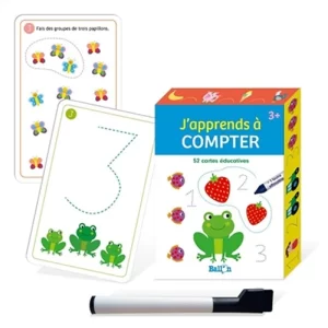 Carte de jeu et d'apprentissage - J'apprends à compter