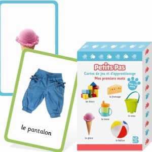 Petits Pas Cartes de jeu et d'apprentissage - Mes premiers mots
