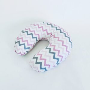 Coussin D’allaitement - Zigzag Rose/Gris