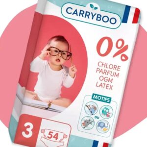 Carryboo Couches Écologiques Taille 3 (4-9kg) 54 unités