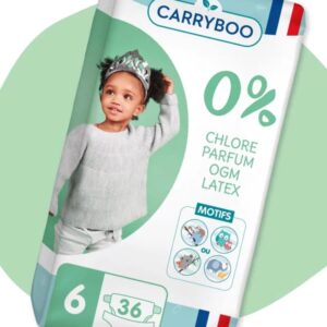 Carryboo Couches Écologiques Taille 6 (16-30kg) 36 unités