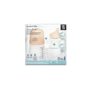 Suavinex Pack Zerø.Zerø Allaitement + Tétine + Poche Silicone Rose 180 ml de