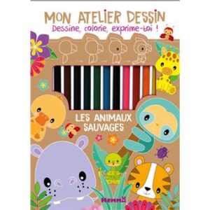 Mon atelier dessin - Les animaux sauvages