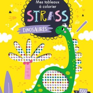 MES TABLEAUX À COLORIER STRASS - DINOSAURES