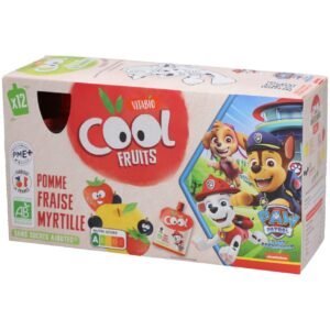 Vitabio Cool Fruits Pomme Fraise Myrtille 12X90G La Pat'Patrouille