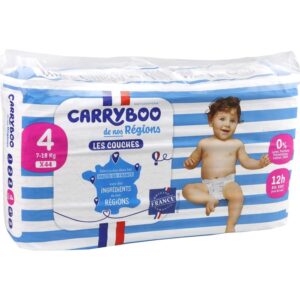 Carryboo Couches Écologiques Taille 4 (7-18kg) 44unités