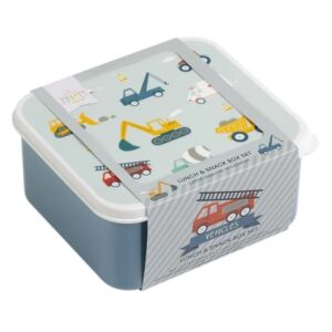 Une petite belle entreprise Lot de 4 boîtes à goûter : Véhicules