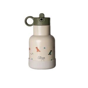 Gourde Isotherme 250ml avec Code QR - Dino Vert