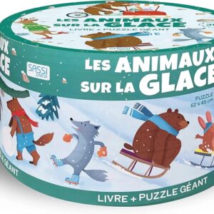 Puzzle géant : les animaux sur la glace +3ANS
