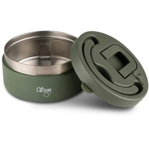 Thermos Alimentaire en Acier Inoxydable 400ml Citron - VERT