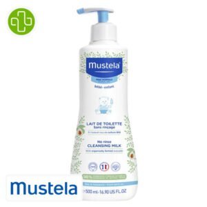 Mustela Bébé-Enfant Lait de Toilette sans Rrinçage – 500ml