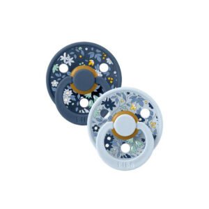 Bibs Lot de 2 Sucettes Chamomile Lawn Baby Blue Mix 0-6 mois