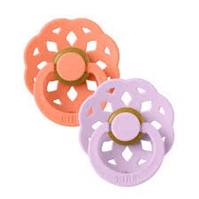 Bibs 2 Sucettes BIBS Boheme Violet Sky/Pumpkin 0-6M