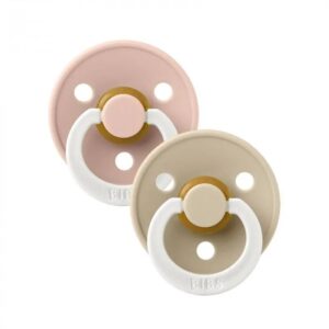 Bibs Lot de 2 Sucettes Anatomique Glow Blush / Vanilla 6-18 mois
