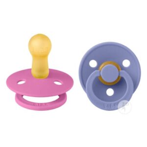 BIBS Colour 2 Pack Rond - Bubblegum/Peri  6+Mois