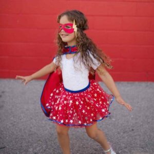 déguisements Tenue Super-héroïne rouge 4-6ANS