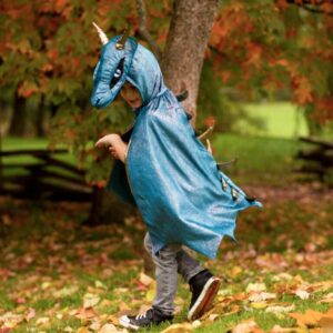 déguisements Cape dragon bleue 5-6 ans