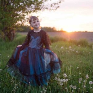 déguisements Robe et serre-tête bleue 5-6 ANS