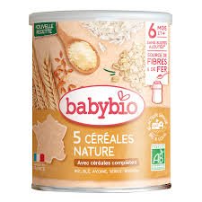 Babybio 5 céréales Nature 6mois+ 220g