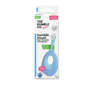 The Humble Co – Brosse à Dents Bébé à Base de Plantes – Bleu 6m+