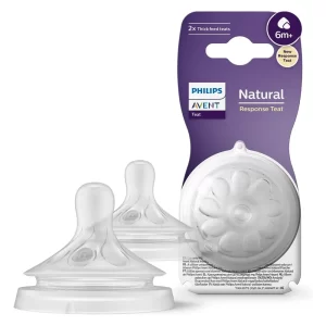 Lot de 2 tétines Philips Avent Natural Response 6 mois et plus - Débit 6