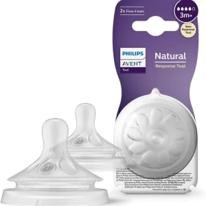 Philips Avent Tétine de biberon SCY964/02 Natural Response 3 mois+