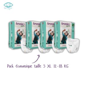 Pack 4 BAMBO NATURE CULOTTE D’APPRENTISSAGE TAILLE 5 XL 12-18 KG