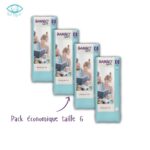 Pack 4 BAMBO NATURE couche bébé taille 6, 16 +KG 40 Unités