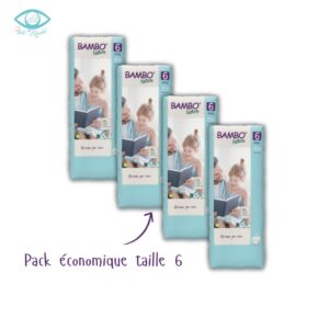 Pack 4 BAMBO NATURE couche bébé taille 6, 16 +KG 40 Unités