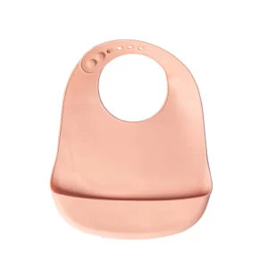 YUMMY Bavoir en Silicone avec Poche 4M+ - BLUSH