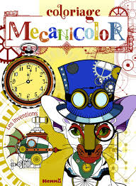Livre de coloriage Mecanicolor – Les inventions –  7 ans