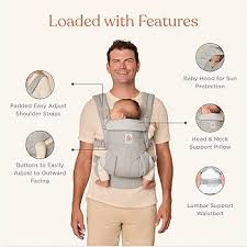 Ergobaby  360 -  4 positions à la location journalière- Pearl Grey - porte-bébé ergonomique