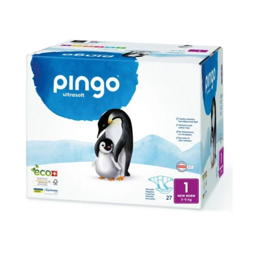 Pingo Couches Écologiques Taille 1 - (2-5Kg) 27 Unités