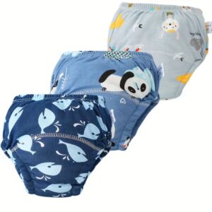 3 Couche d'apprentissage lavables taille M Panda 10KG