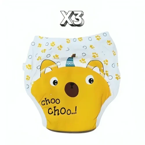 3 Couche d'apprentissage lavables taille L 12kg Ours