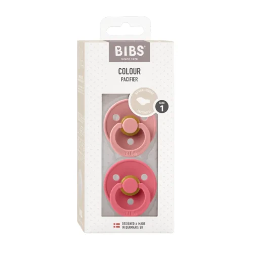 Bibs Lot de 2 Sucettes Anatomique Dusty Pink Coral 0-6 m