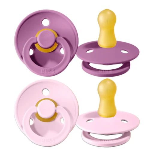 Bibs Lot de 2 Tétines - Mauve & Rose- 0-6 Mois