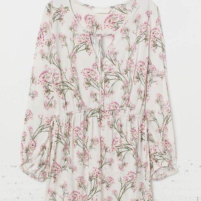 Blouse MAMA fleurs avec monche taille M