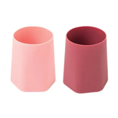 Tiny Twinkle lot de 2 tasses d'apprentissage en silicone Rose Bourgogne