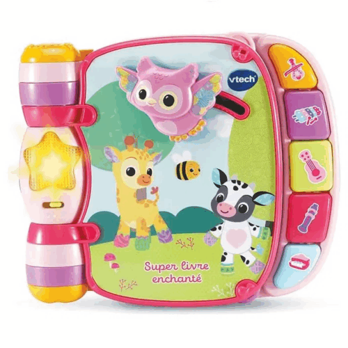 VTECH SUPER LIVRE ENCHANTÉ DES BABY LOULOUS (ROSE)
